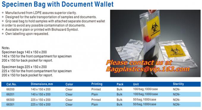 Clinical waste bags, Specimen bags, autoclavable bags, sacks, Cytotoxic Waste Bags, biobag