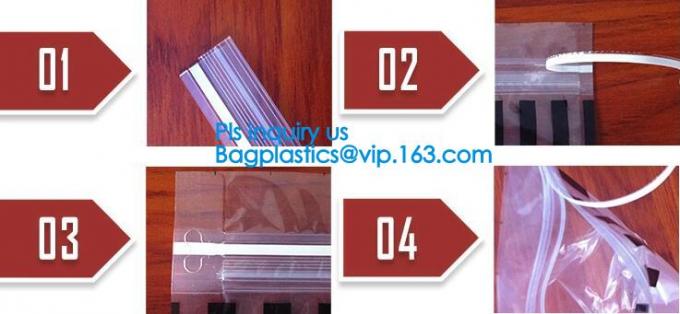 inequilateral double track pe zipper for pouch, premium Hooking-Lok/press-lok for bag, TPU Water Proof Zipper, dry divin