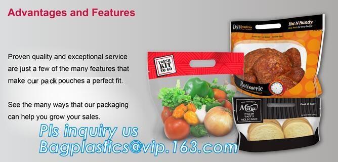 breathable opp cellophane plastic fresh vegetables packaging bag, vegetable fresh keeping freezer bag, reusable zipper s