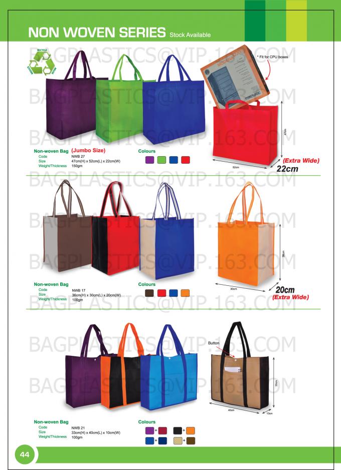 Custom PP Non Woven Bag Shopping, Custom PP Non Woven Shopping Bag, Image Non Woven Tote Bag, Bagease, Bagplastics