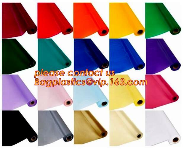 Polka Dots Banquet Plastic Tablecloths Table Cover Wedding Party Decorations, plastic oval table tablecloth PVC waterpro