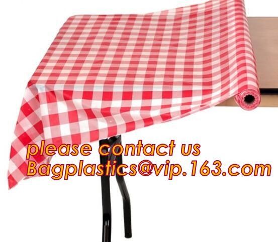 Polka Dots Banquet Plastic Tablecloths Table Cover Wedding Party Decorations, plastic oval table tablecloth PVC waterpro