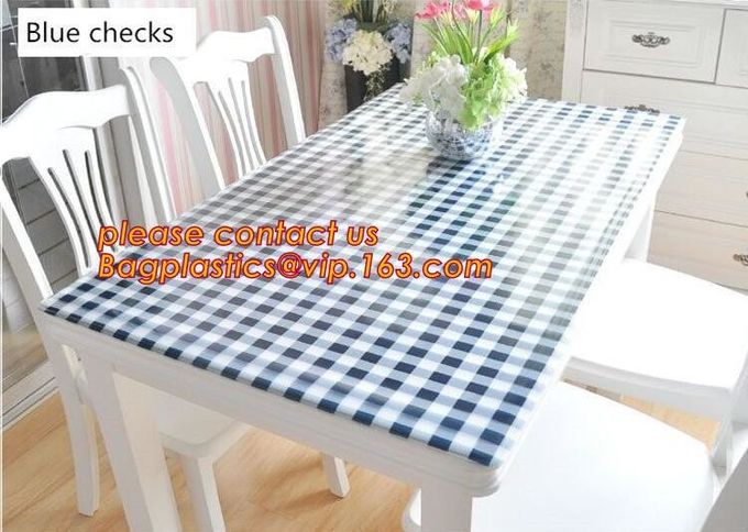 Polka Dots Banquet Plastic Tablecloths Table Cover Wedding Party Decorations, plastic oval table tablecloth PVC waterpro