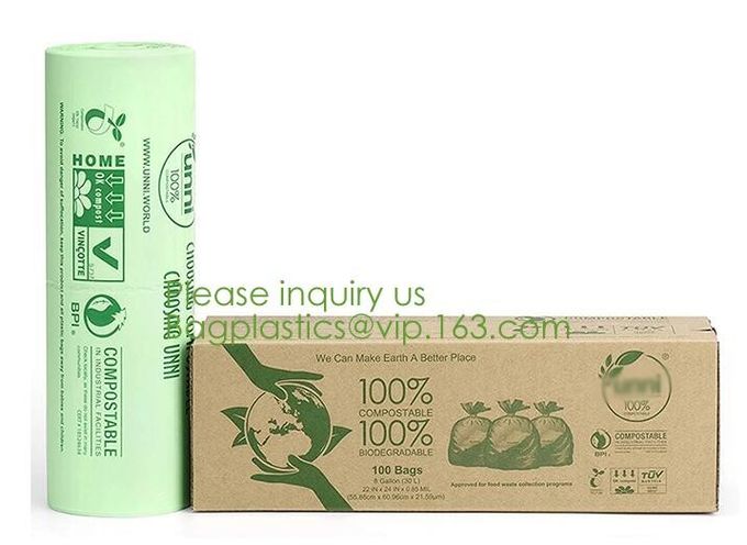 Drawstring Drawtape liner sacks, sachets, closure,shopping biodegradable compostable clear plastic grocery shopping bag,