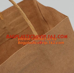 China Promotional paper bag in fancy paper and foil logo, Fashion gift paper bag with ribbon handle, Special handle design pap supplier