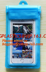 China Custom printed phone accessories plastic pvc zipper bag, PVC Waterproof Phone Pouch,Phone Waterproof Bag With A Luminous supplier