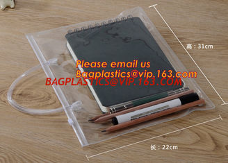 China Simple clear Plastic PVC A4 file bag with zipper, pvc k file bag, Custom PP A4 File Bag Document Bag Plastic Zippe supplier