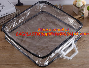 China Eco-friendly wholesale travel cosmetic bag clear zipper pvc cosmetic bag for women supplier