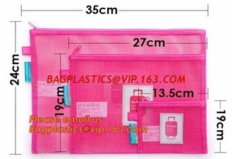 China Pencil case zipper seal see through mesh grid pencil bag, mesh pouch, mesh pencil bags, mesh pencil case supplier