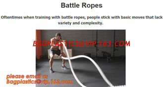 China Oftentimes when training with battle ropes, people stick with basic moves that lack variety and complexity supplier