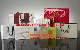 China custom Christmas kraft paper material with stamping logo shopping bag, paper shopping bag, shopping paper bag supplier