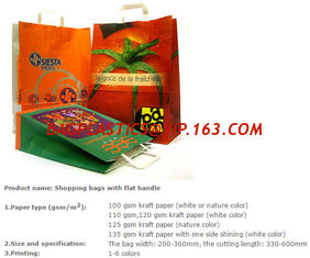 China Cheap handle printed paper shopping bags with logos, paper shopping bag for wedding, Colorful Kraft Paper Bag,kraft pape supplier