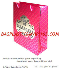 China pp rope paper bag/paper shopping bag with 15 years experience/bolsa de papel ropa supplier