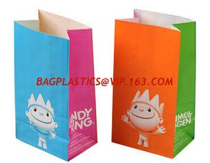 China made in china full color glossy varnish printing fast food paper bag, high quality food grade customized size white kraf supplier