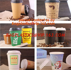 China natural coffee cup,printed paper cup,tea cup and saucer, New Style Custome Printed Double Wall Paper Coffee Cups with Li supplier