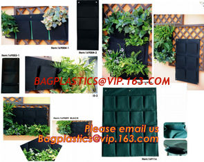 China Hanging Planter Horizontal Garden Grow Bag Vertical Garden Felt Bag supplier
