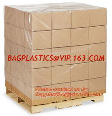 China Plastic flat bottom vinyl cover /plastic poly pallet cover, Big square bottom poly pallet cover, huge clear plastic pall supplier