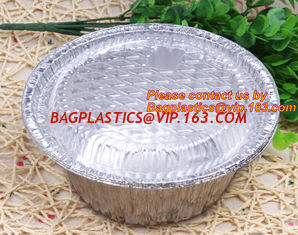 China disposable food packaging aluminum foil container, tray, box Customised food Aluminum Foil, bakery box, bakery container supplier