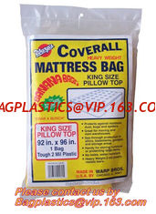 China Plastic Mattress Protector Bag or Sofa Cover For Storage ,Moving, High tensile strength matress packing bags supplier