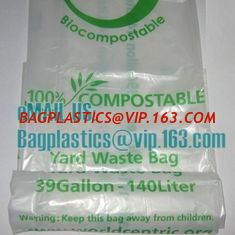 China en13432 corn starch based wholesale biodegradable 100% compostable bags on roll, cornstarch made 100% biodegradable supplier