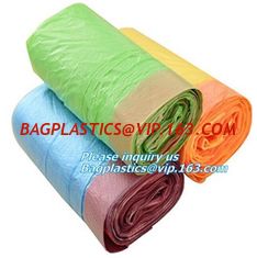 China eco biodegradable compost plastic drawstring garbage bags, Promotion Drawstring Compostable Plastic Bags supplier