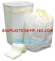 China corn starch biodegradable compostable eco friendly drawstring laundry bag, jumbo compostable drawstring plastic trash ba supplier