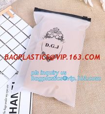 China Apparel Garment Clothing package PE slider zip bag, zipper k packaging bags with slider zipper,pvc packaging bags supplier