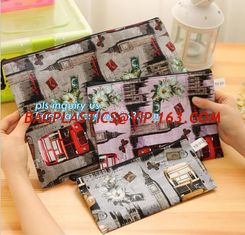 China office stationery oxford cloth zipper file bag, A4 size document pockets file stationery file bag, Leather Stationery Fi supplier