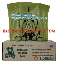 China home used compostable customized printed biodegradable dog poop bags, PLA Dog Poop Waste Trash Bag, Premium Quality Comp supplier