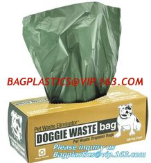 China Biodegradable dog poop bags amazon, biodegradable cat waste bags, compostable dog poop bags, Doggy Poo Bags Compostable supplier