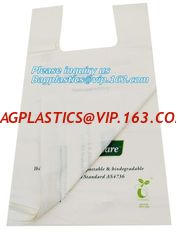 China 100% Compostable vest carrier plastic shopping bag with ce certificated, Vest Carrier Bags for Home Usage, vest carrier supplier