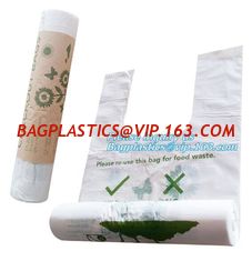 China CUSTOMIZED COMPOSTABLE VEST CARRIER BAG, Foldable compostable plastic vest carrier bag, T-shirt Shopping Bags Plastic Ve supplier