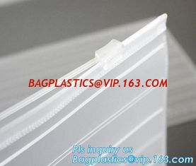 China slider zipper PVC plastic bag for packing bed sheet, Flat Zipper Top PVC Slider Zipper Bags For Towel Washing Goods Pack supplier
