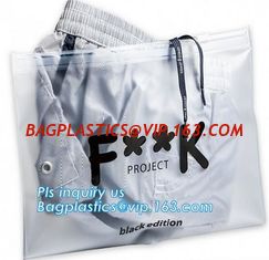 China Eva Clothing Packaging Plastic Clear Zipper Bag With Slider, pvc slider zipper bag for jewellery, pencil case, slider zi supplier