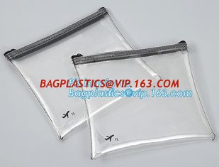China Custom logo EVA slider zipper makeup brushes packing bag, slider zipper bag /writable plastic bag with zipper, slider supplier