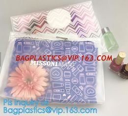 China vinyl zipper pouch/Clear slider pouch/ vinyl slider bag, Frosted k bag EVA PVC hanger bag for clothes, EVA frost d supplier