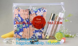 China Horizontal Style Top Slider Closure Zip PVC Pack Bag for Tower Clothing Pack Clear and Frosted Sides, PVC / EVA / TPU zi supplier