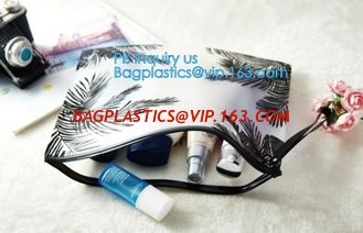 China slider PVC zipper PE packing bag for underwear / clothing / cosmetic, foldable slider zipper pvc storage bags, Pouch Sli supplier