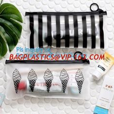 China PVC transprent slider bag for packing underwear, Frosted k bag EVA PVC hanger bag for clothes, EVA frost drawstrin supplier