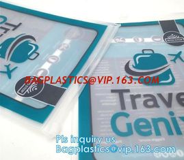 China zipper slider travel cosmetic bag, commodity package bag, Promotional Transparent Cosmetic PVC Bag Slider Zip Bags Clear supplier