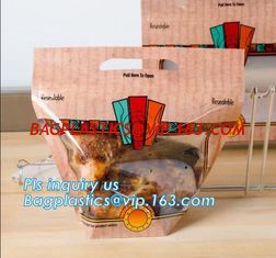 China High Quality Rotisserie Chicken Plastic packaging bag Grilled Chicken Bag microwave grilled hot chicken bag Stand Up Roa supplier