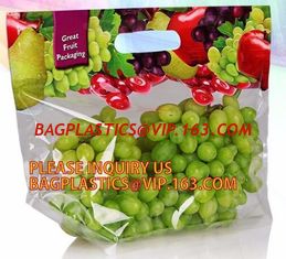 China fresh fruit plastic bag for packaging cherry, Bag For Fresh Fruit Sweet Cherry, Coin or U shape grape bag supplier