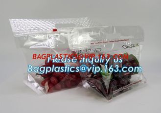 China frosted reclosable zipper plastic bags with slider k, round bottom slider grape bag/table grape bag used in graper supplier