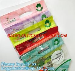China waterproof slider zipper plastic bags zip food packing bag, fresh fruit packaging bag with zipper, slider zip lock grape supplier