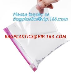 China Slider Freezer Custom Transparent LDPE Plastic Waterproof k Storage Bag, Slider zipper clear plastic PE POLY water supplier