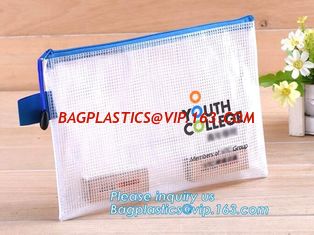 China Travel Makeup Cosmetic Toiletry Zip Bag PVC Makeup Bag, EVA zipper bag with zipper or slider for garments, Rainbow Holog supplier
