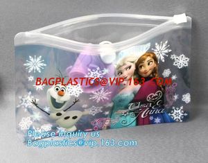 China Makeup Bag Case Travel Organizer Toiletry Wash Bag, Slider zipper clothing packaging EVA plastic bags for clothing plast supplier
