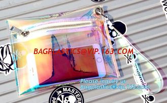 China Clear Vinyl Neon Hue Mini Tote Bag, fashion handbag transparent clear neon PVC tote bag, shopping beach bag tote bag supplier