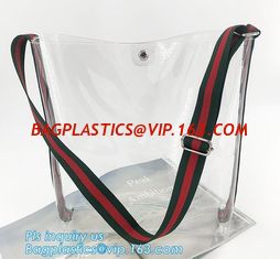 China PVC summer waterproof transparent jelly beach shopping shoulder bag for women, Women Colorful Soft Candy Color PVC Handb supplier