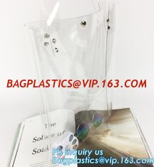 China women`s PVC shoulder handbags satchel tote shopping bags, waterproof transparent jelly beach shopping shoulder bag for w supplier